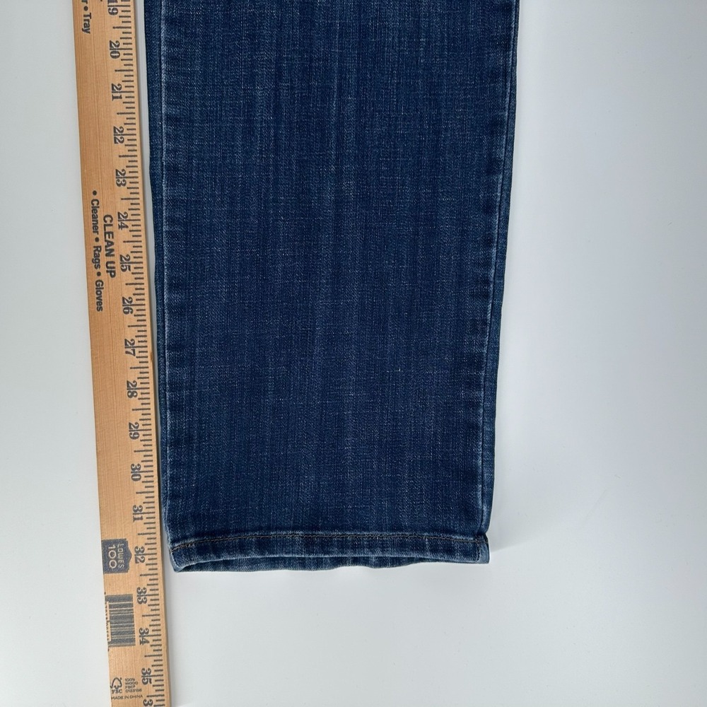 Lee Jeans Womens 18W Long Blue Denim Relaxed Fit Straight Leg Mid Rise Stretch - Picture 9 of 10